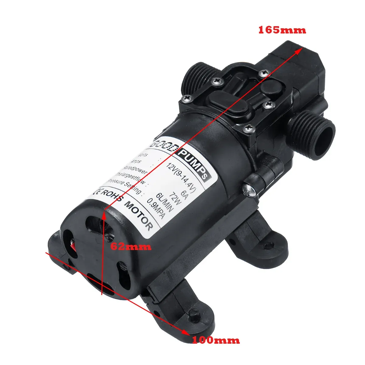 Bomba Diafragma 72w 12v Motor 6l/mi Presión De Salida 130psi — componente electrónico en Colombia | GYO Ingeniería