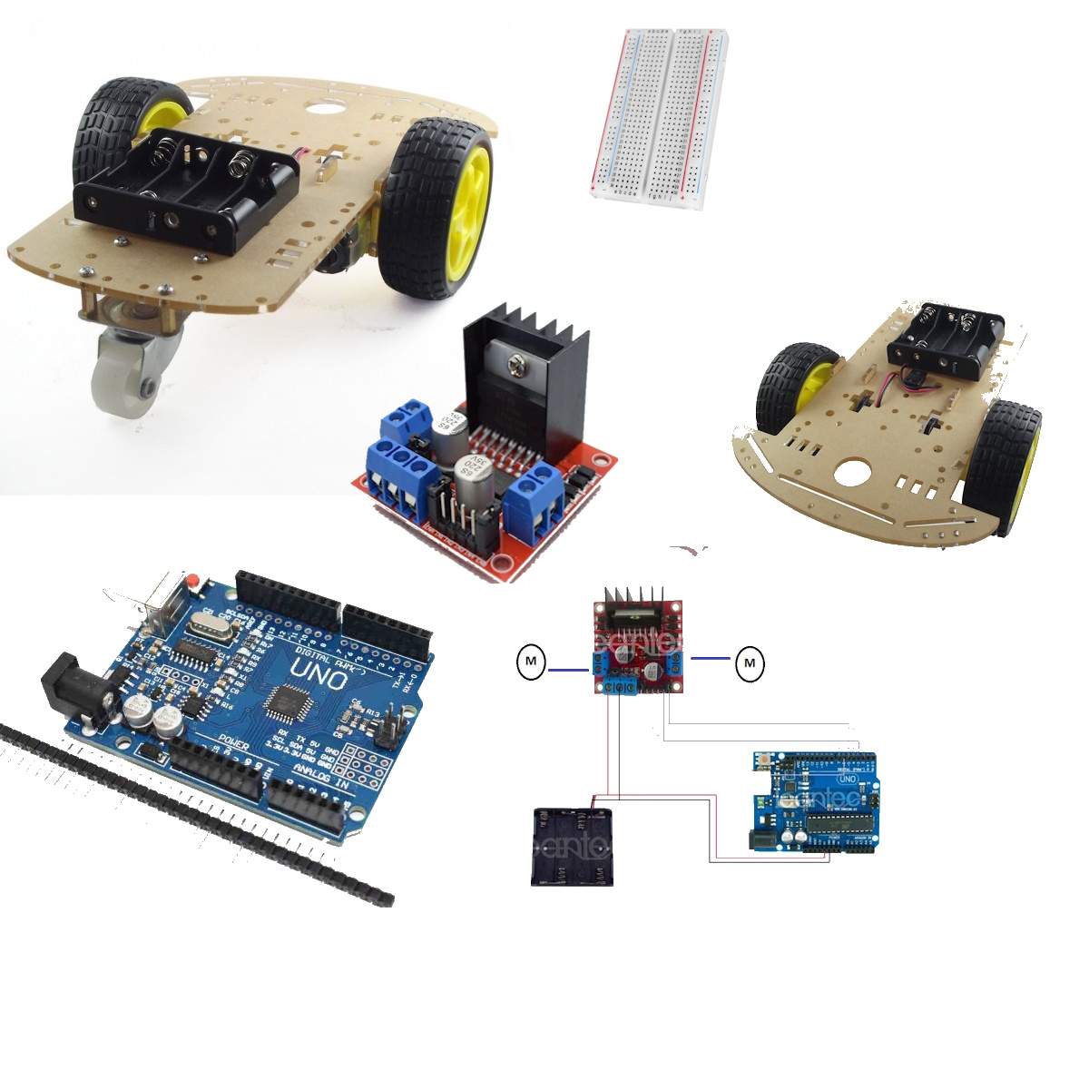 KIT Robot Chasis 2 WD Arduino — componente electrónico en Colombia | GYO Ingeniería