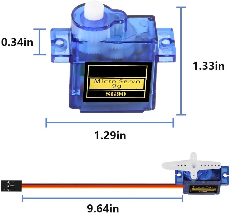 Servo Motor SG90 - 180° — componente electrónico en Colombia | GYO Ingeniería