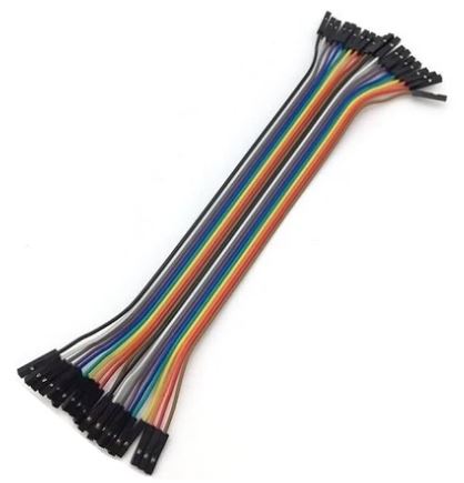 Cable para protoboard jumper hembra hembra 20 cm x 40 — componente electrónico en Colombia | GYO Ingeniería