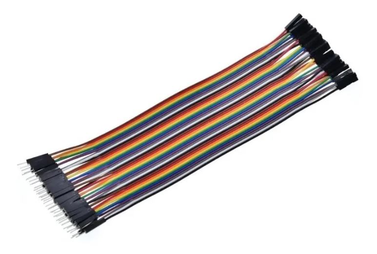 Cable para protoboard jumper macho hembra 20 cm x 40 — componente electrónico en Colombia | GYO Ingeniería